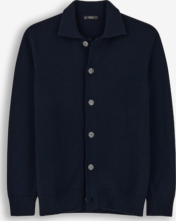 Vestes en maille Boggi Milano en bleu : devant