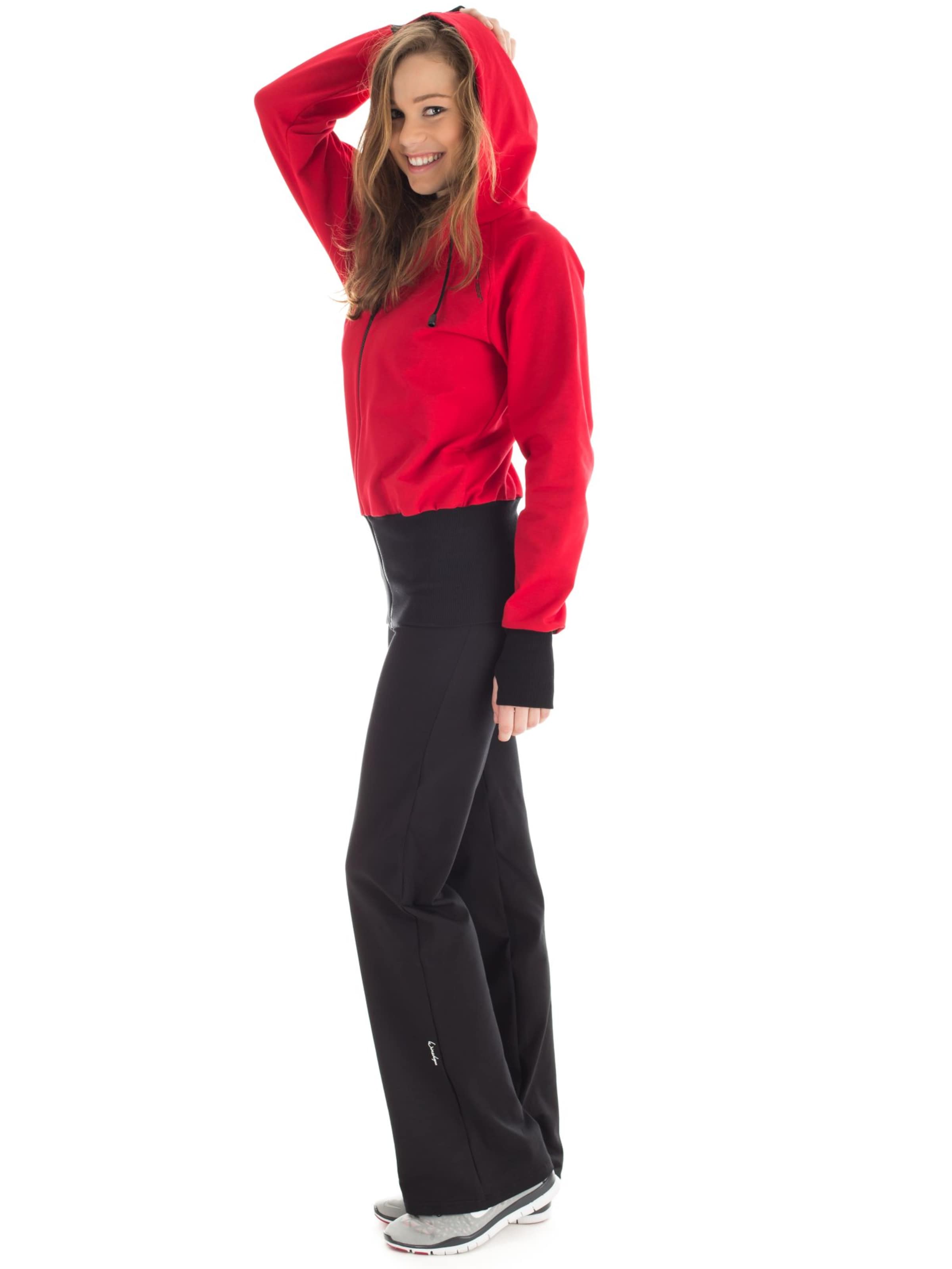 Winshape Flared Sporthose 'WH3' in Schwarz