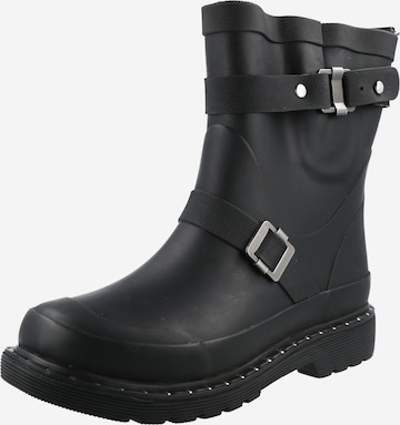 Bottes en caoutchouc ILSE JACOBSEN en noir : devant