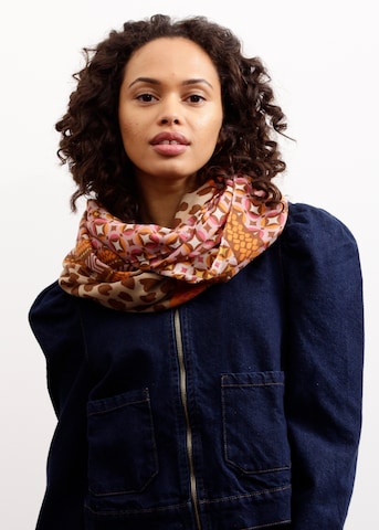 CODELLO Loop scarf in Brown: front