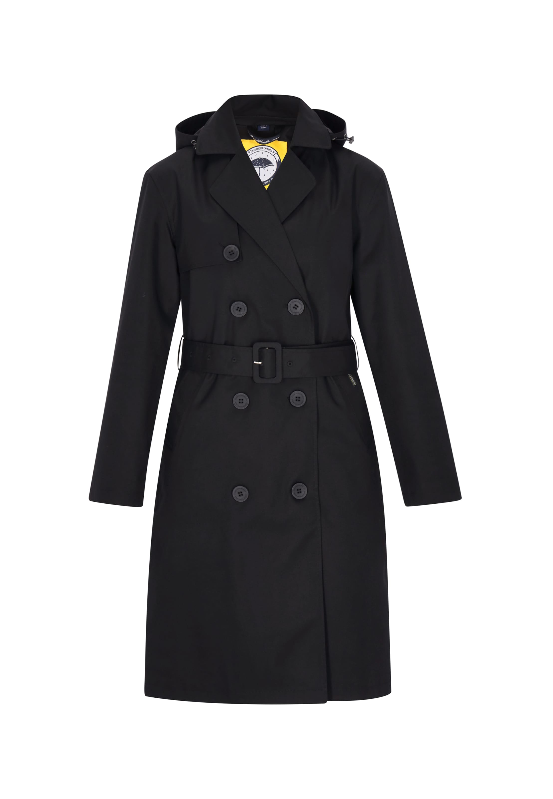 Schmuddelwedda - Abrigo funcional en negro: frente