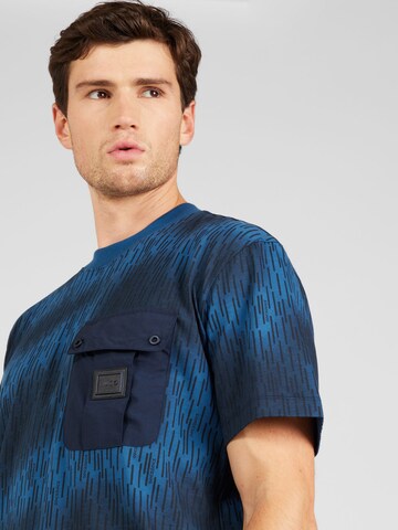 HUGO T-Shirt 'Dengduang' in Blau