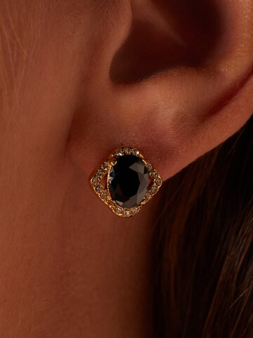 Lucardi Earrings in Gold: front