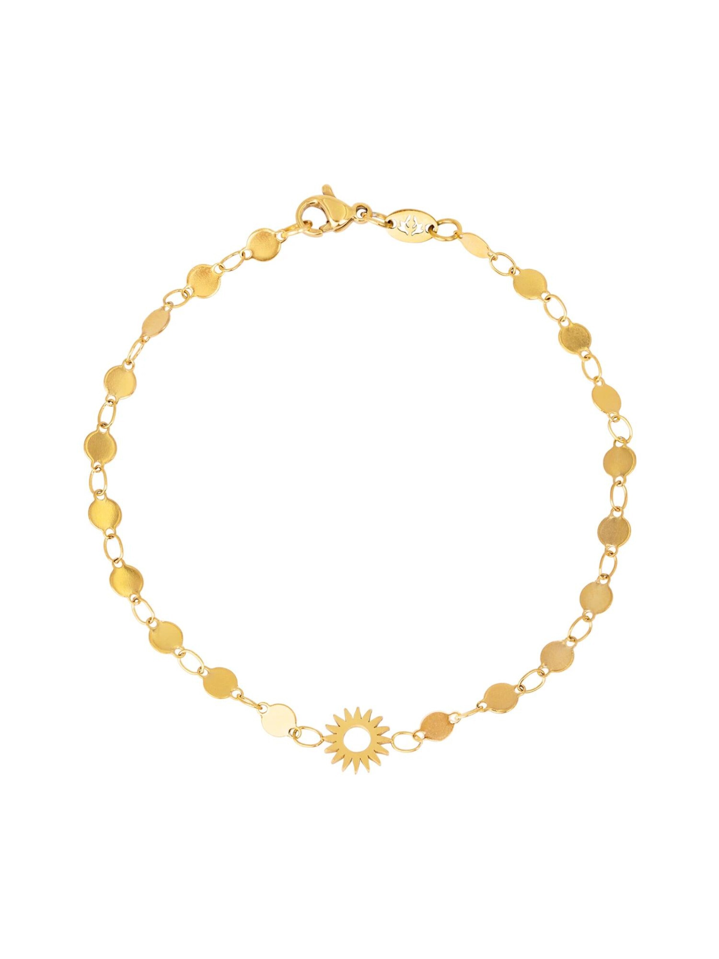 Luamaya Foot Jewelry 'Sunny Side Up Anklet' in Gold: front