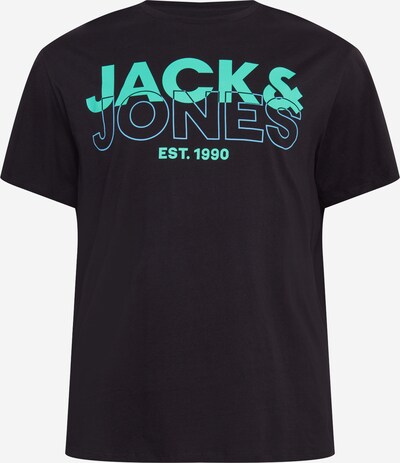 Jack & Jones Plus Majica 'FLEXI' u svijetloplava / žad / crna, Pregled proizvoda
