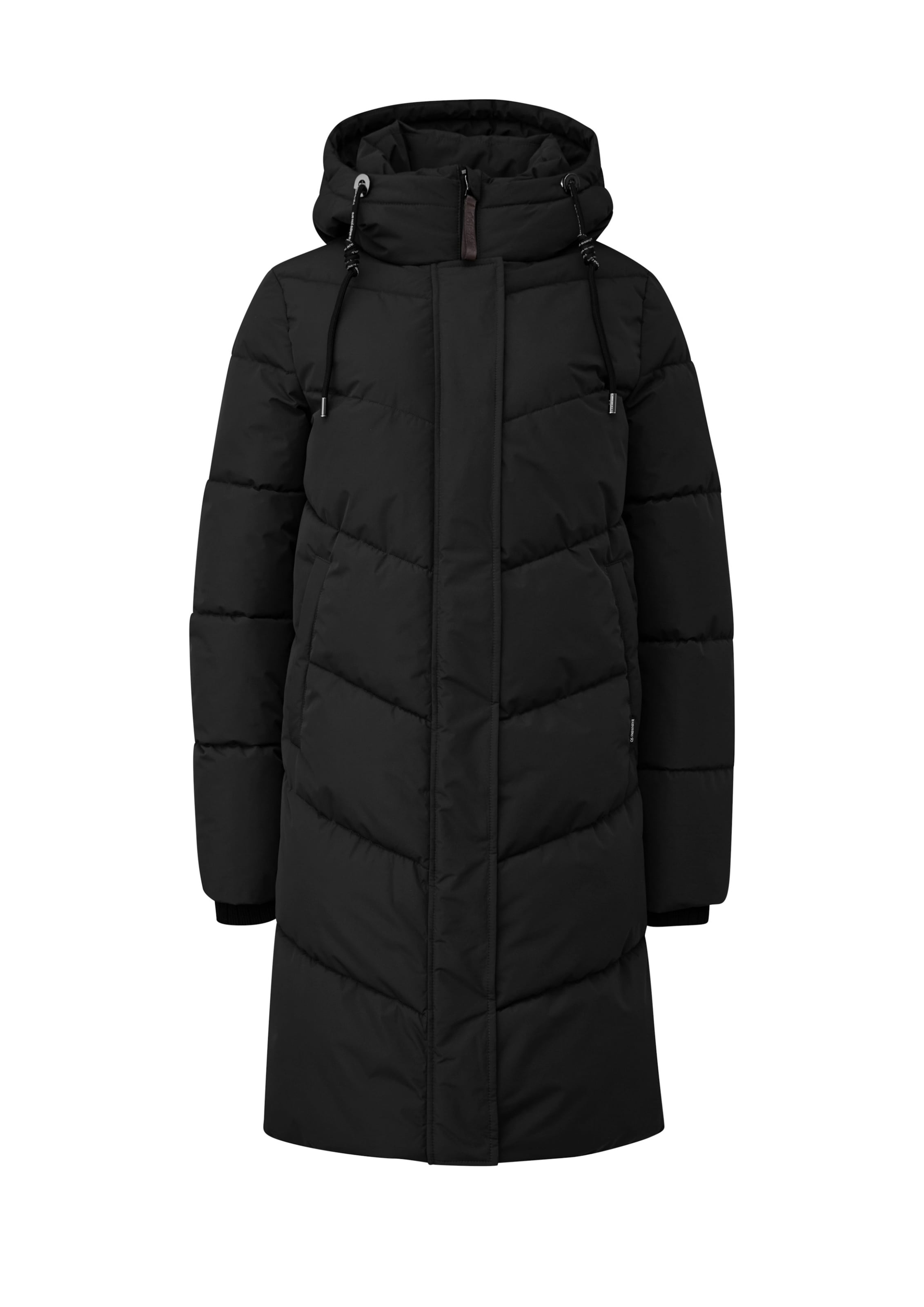 QS Winter coat in Black: front