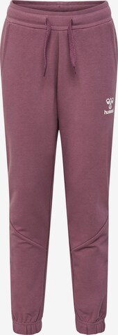 Hummel Tapered Broek 'NUTTIE' in Roze: voorkant