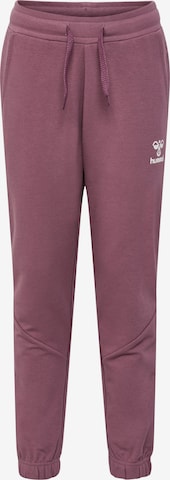 Effilé Pantalon 'NUTTIE' Hummel en rose : devant