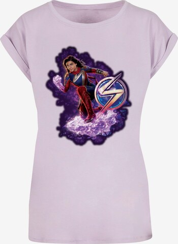 T-shirt 'The Marvels - Photo Cosmic Pose' ABSOLUTE CULT en violet : devant