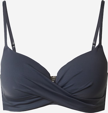 Lindex Push-up Góra bikini 'Lilja' w kolorze niebieski: przód