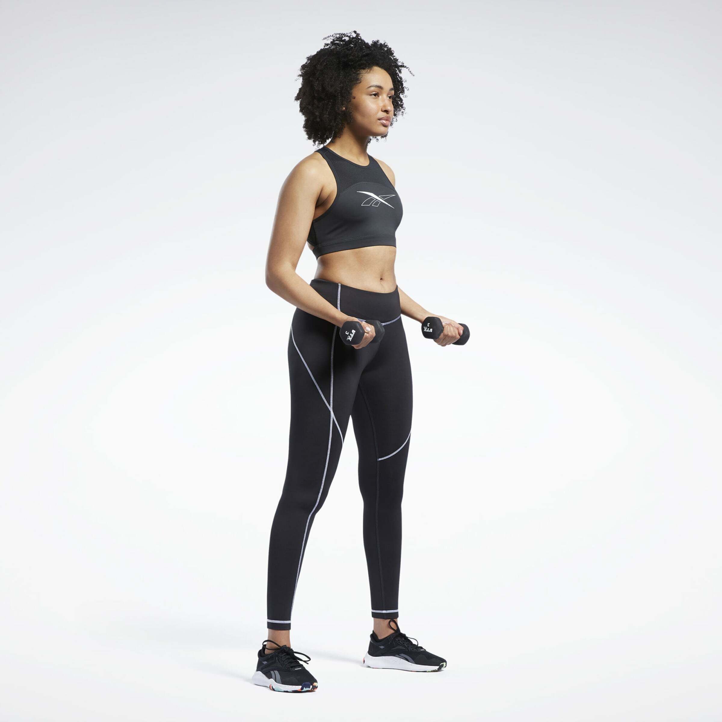 Frauen Sportbekleidung Reebok Sport Sport-BH 'Workout Ready' in Schwarz - XJ22624 Frauen Sportbekleidung Reebok Sport Sport-BH 'Workout Ready' in Schwarz - XJ22624