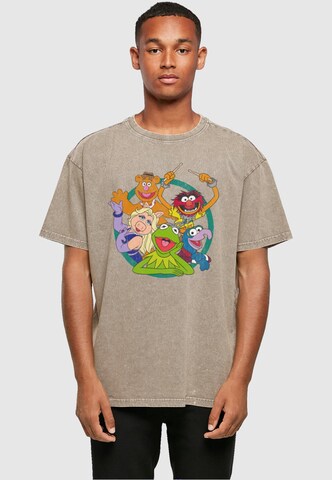 ABSOLUTE CULT Shirt 'Muppets - Group Circle' in Green: front