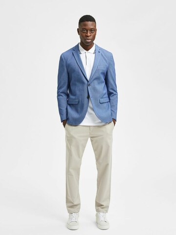 SELECTED HOMME Slim fit Colbert 'ALVIN' in Blauw