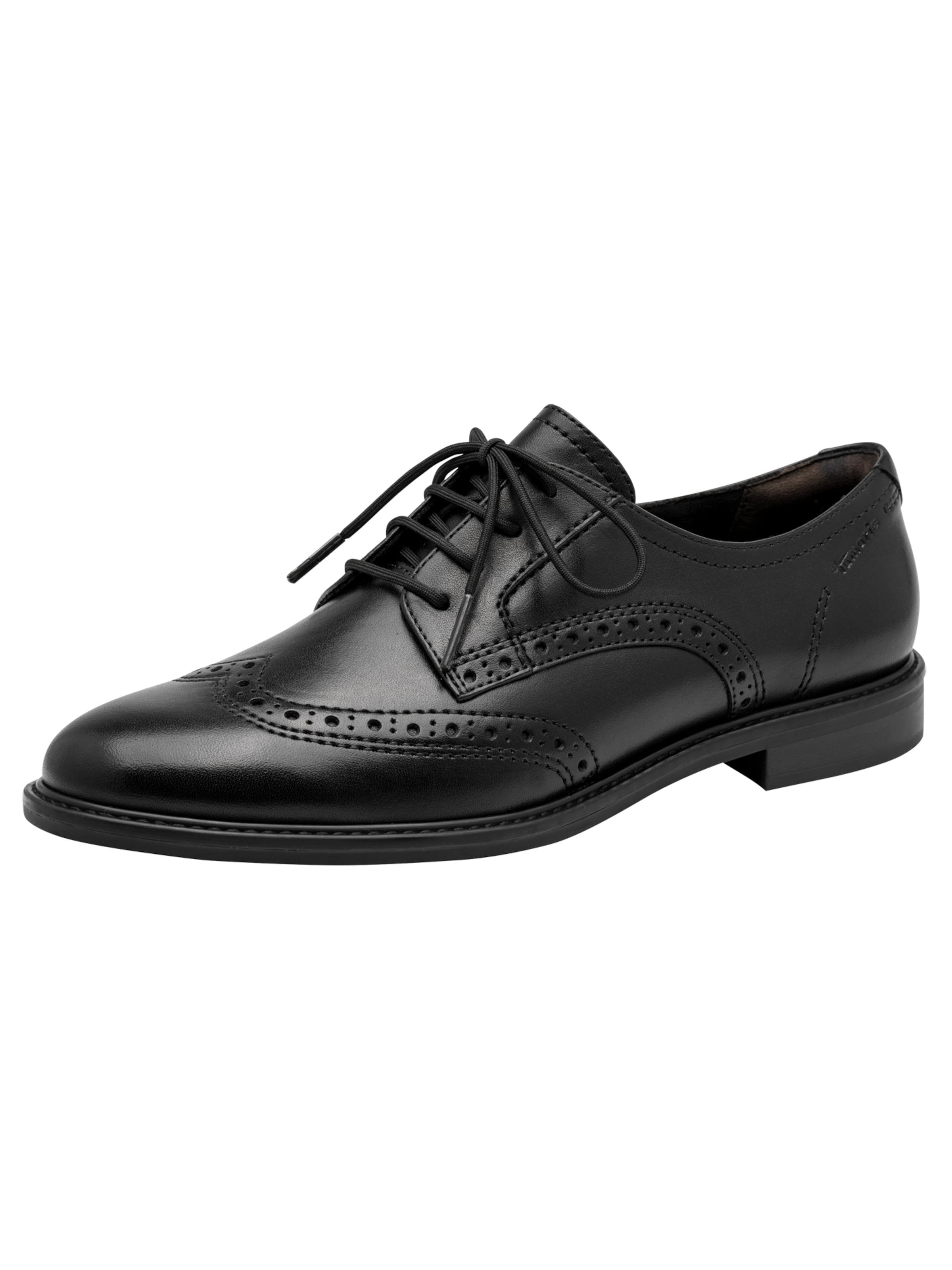 Tamaris Lace-up shoe in Black: front