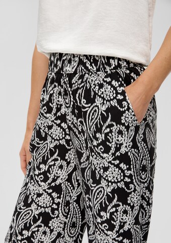 s.Oliver Wide leg Broek in Zwart