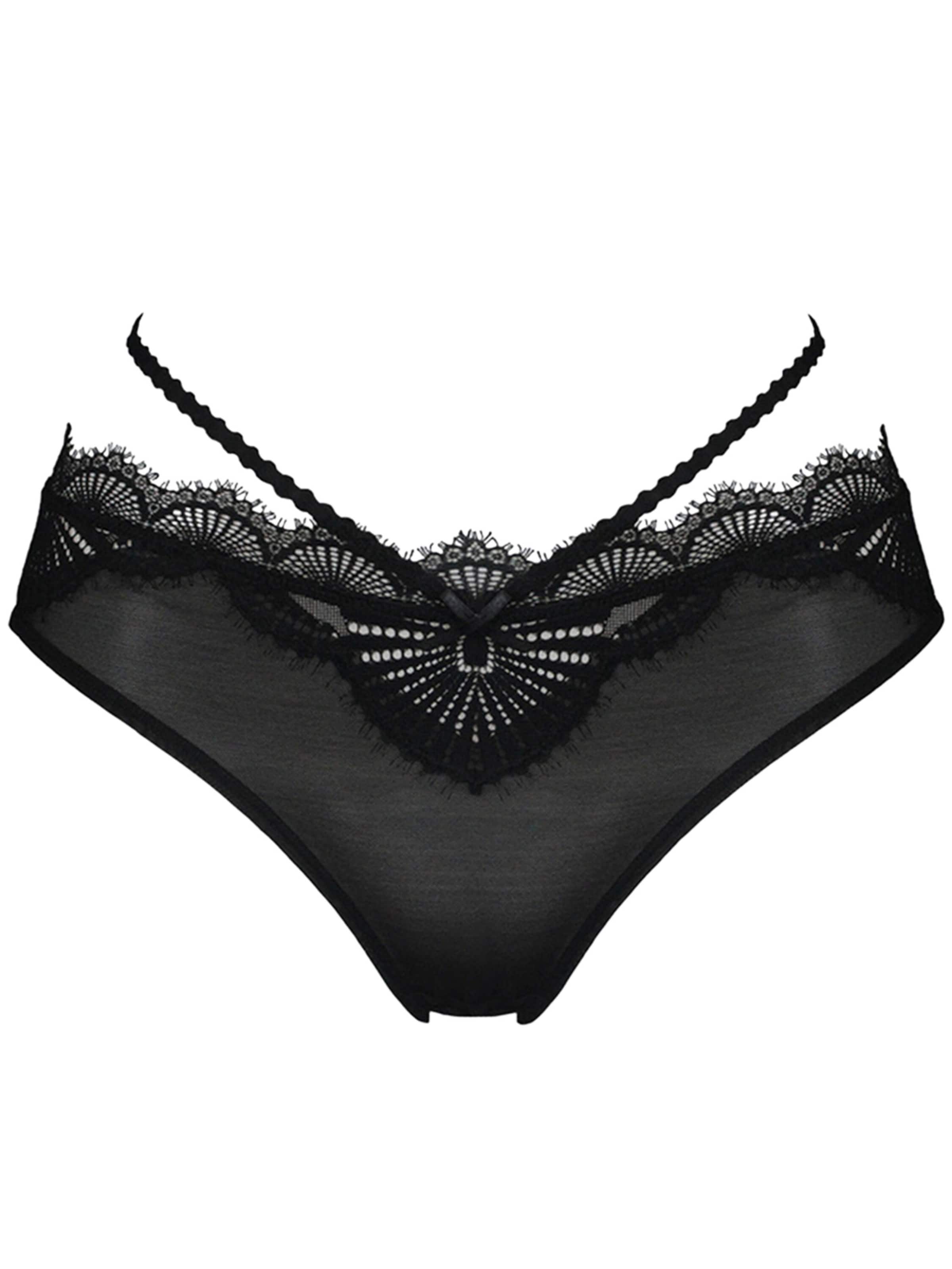 SugarShape Slip 'Lilou ' in Black: front