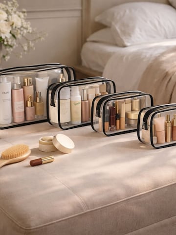 UNIQ Beauty Cestovná taška 'Multivarious Cosmetic Bags - Black' - Čierna