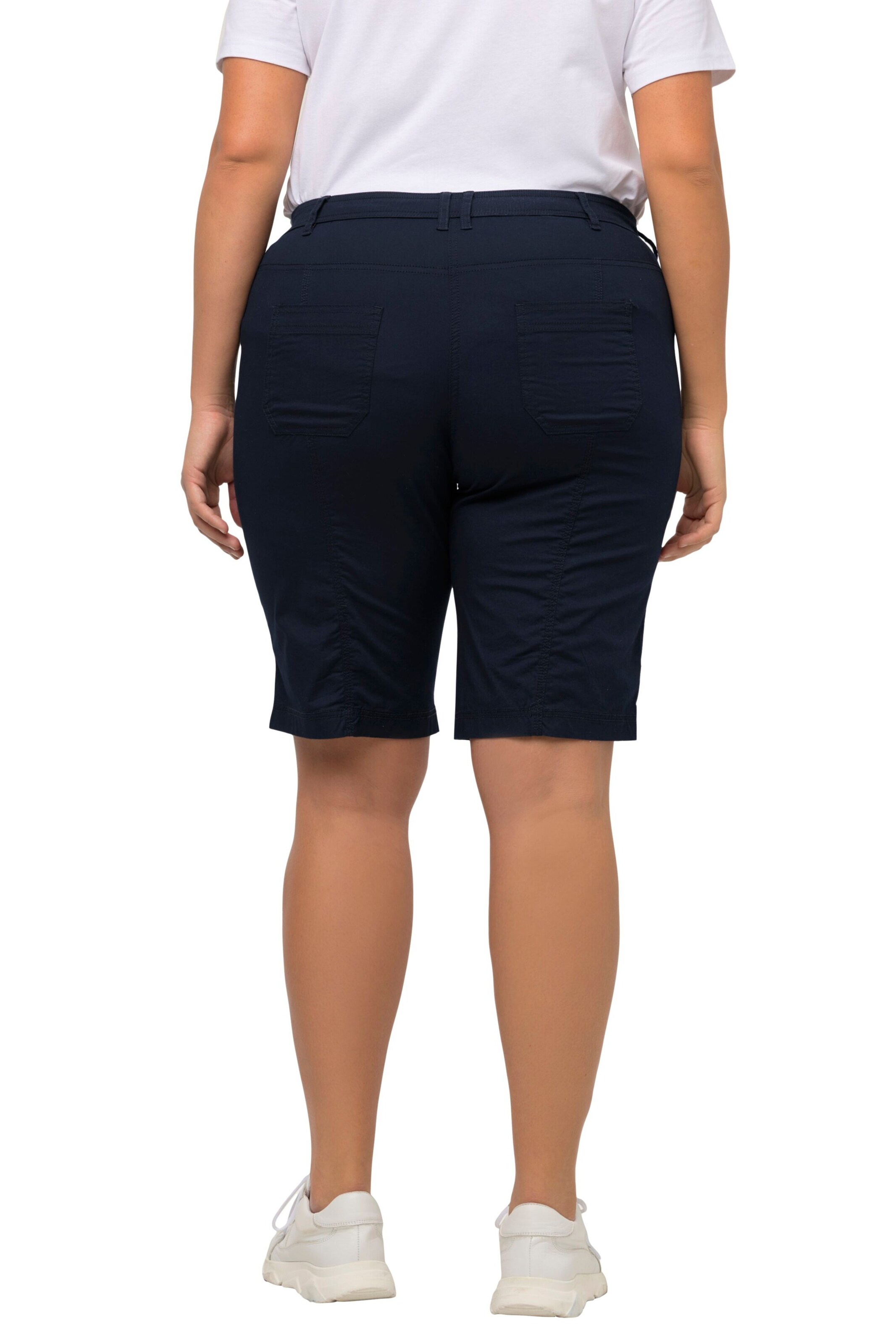 Ulla Popken Štandardný strih Nohavice - Modrá