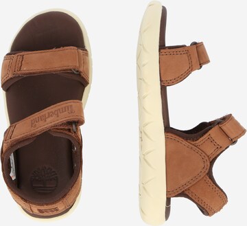 TIMBERLAND Buty otwarte 'Nubble Sandal Lthr 2 Str' w kolorze brązowy