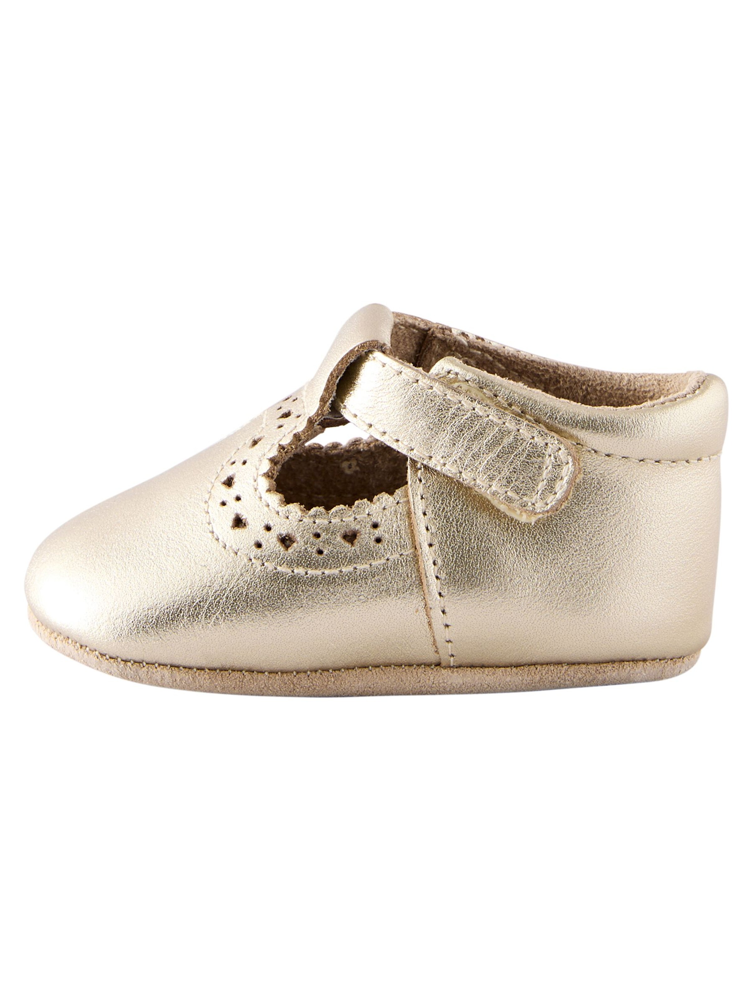 Next Lauflernschuh in Gold: Vorderseite