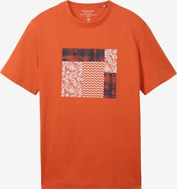 T-Shirt TOM TAILOR en orange : devant