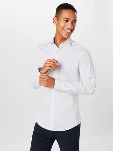 Tiger of Sweden Slim Fit Hemd 'FARRELL 5' in Weiß: predná strana