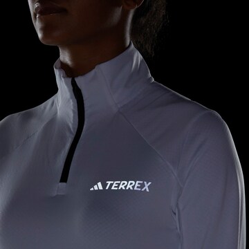 Pull-over de sport ADIDAS TERREX en blanc