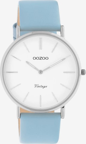 OOZOO Analog Watch in Blue: front