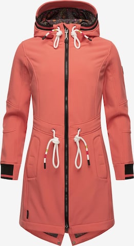 MARIKOO Λειτουργικό παλτό 'Mount Furnica' σε ροζ: μπροστά