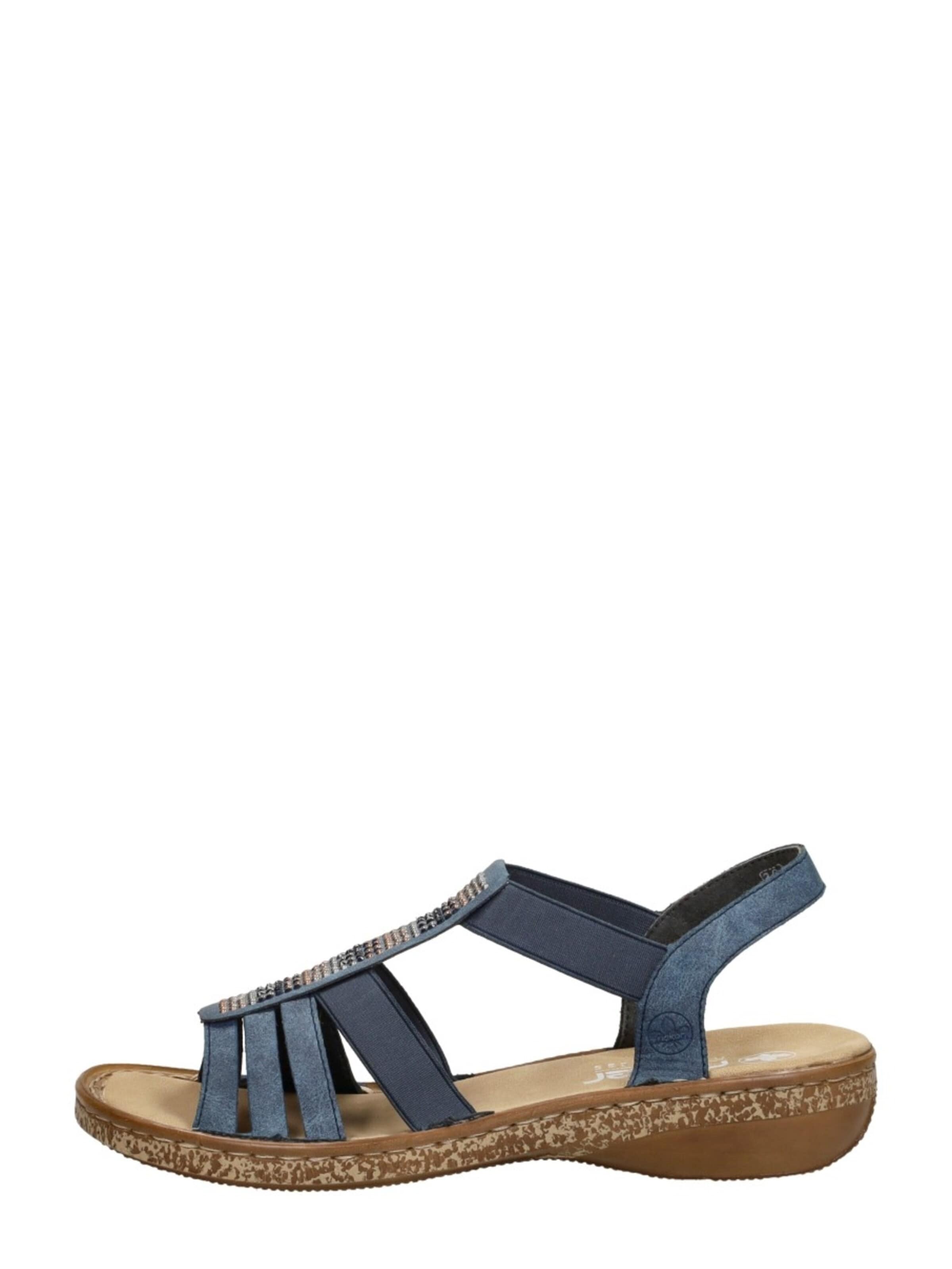 Rieker Sandaal 'Sandalen Plat' in Blauw: voorkant