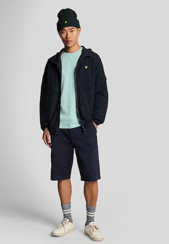 Lyle & Scott Regular Broek in Blauw: voorkant