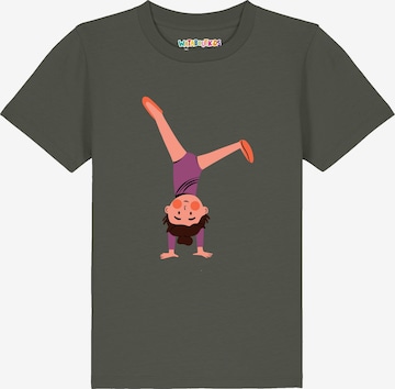 T-Shirt 'Turnen' watabout.kids en vert : devant