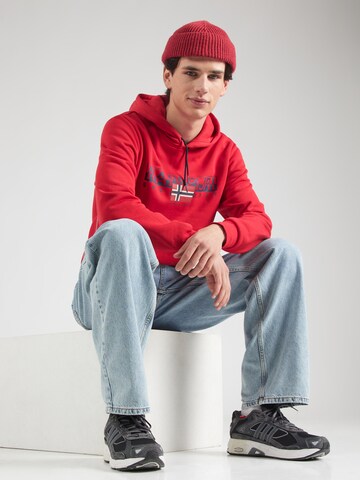 NAPAPIJRI Sweatshirt 'B-AYLMER' in Red