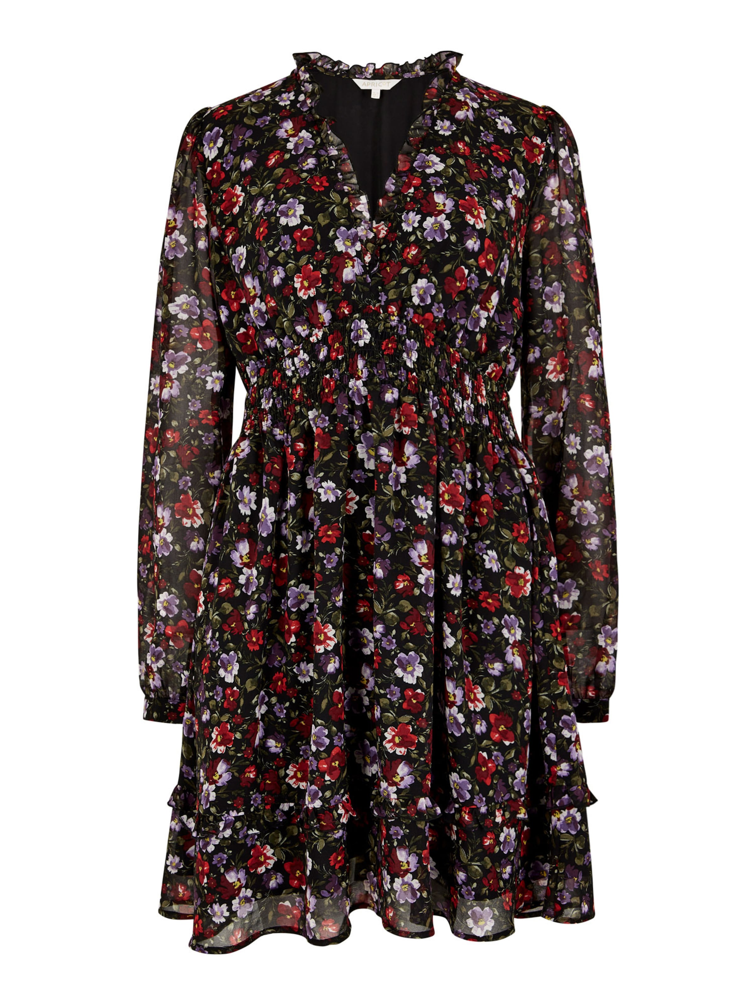 Apricot Kleid in Mischfarben: Vorderseite