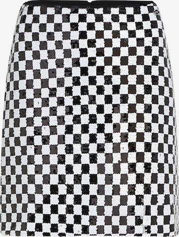 balta Karl Lagerfeld Sijonas: priekis