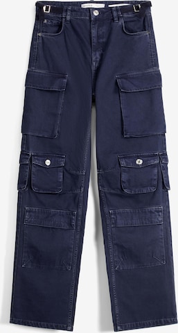 Pantalon cargo Bershka en bleu : devant