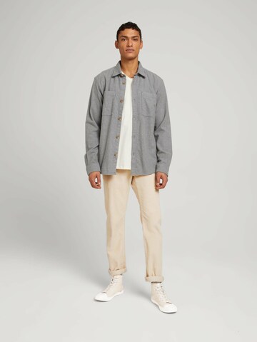 TOM TAILOR DENIM Regular fit Overhemd in Grijs