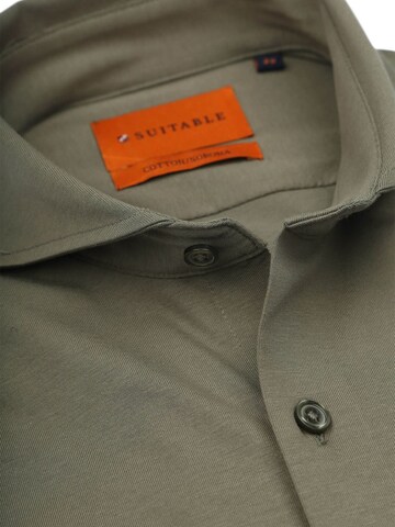 Suitable Slim fit Overhemd in Groen