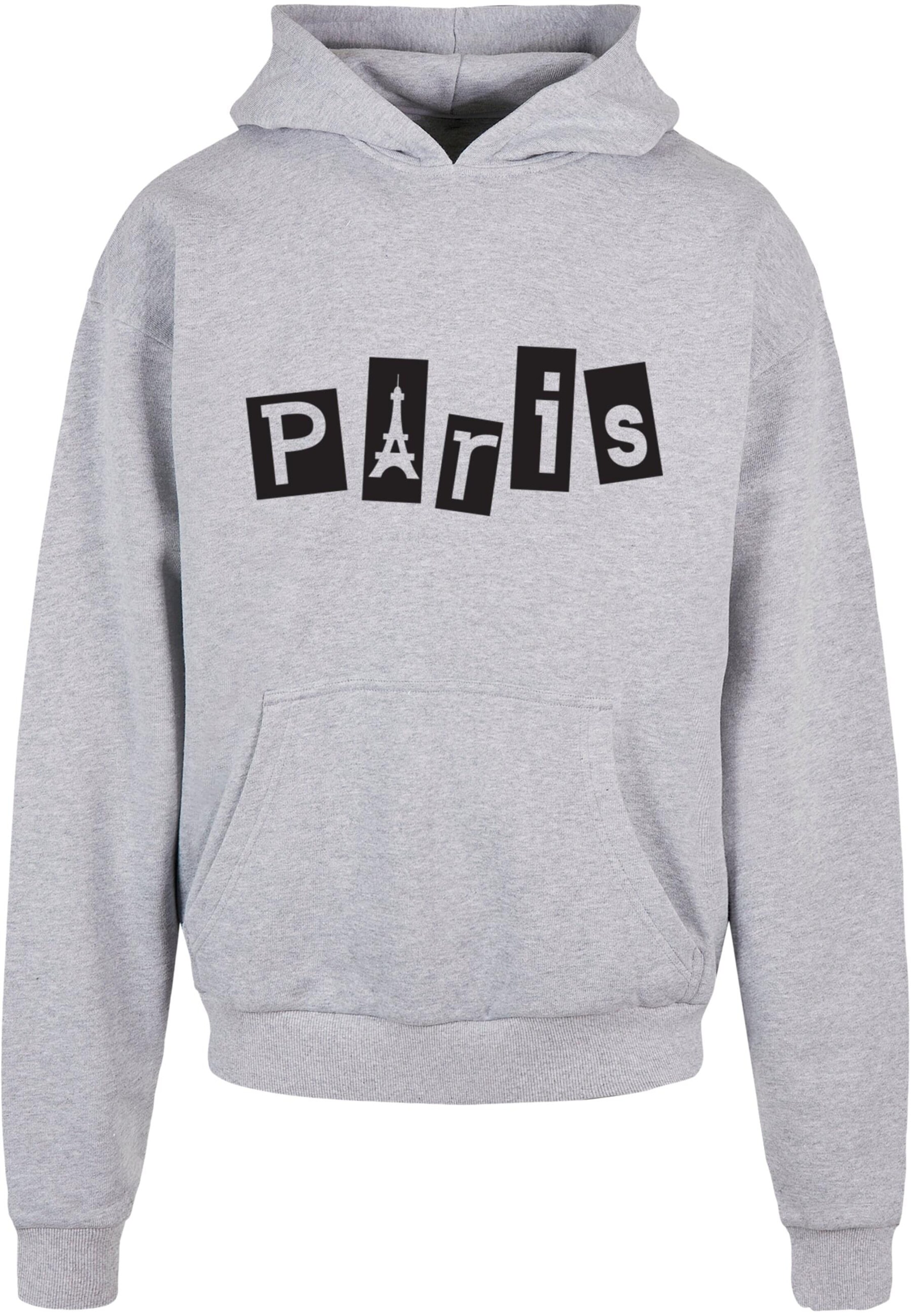 Sweat-shirt 'Paris' Merchcode en gris : devant