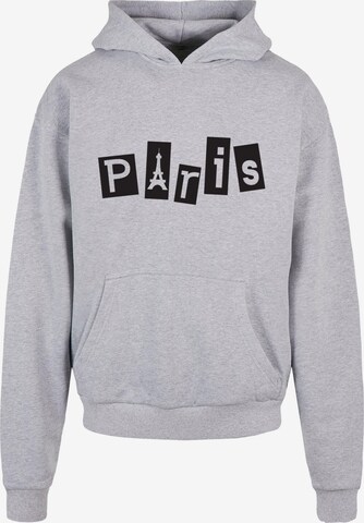 Merchcode Sweatshirt 'Paris' in Grijs: voorkant