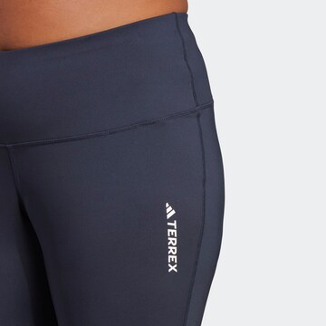 Skinny Pantalon de sport ADIDAS TERREX en bleu