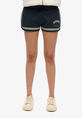 Superdry Regular Trousers in Blue: front