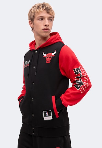 Mitchell & Ness Tréning dzseki 'NBA BULLS' - fekete: elől