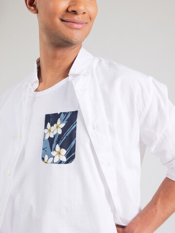 Maglietta 'JJHAWAII' di JACK & JONES in bianco