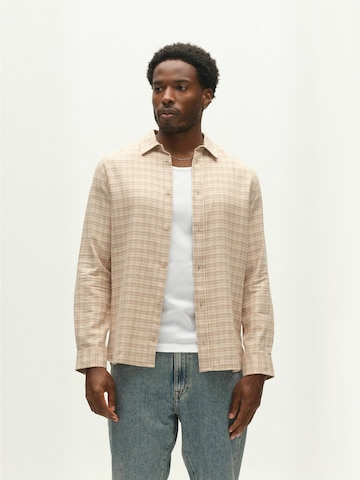 GABBA Comfort Fit Shirt ' sven ' in Beige: Vorderseite