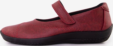 Arcopedico Ballet Flats with Strap in Red