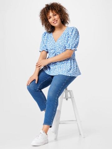 Dorothy Perkins Curve Bluse in Blau