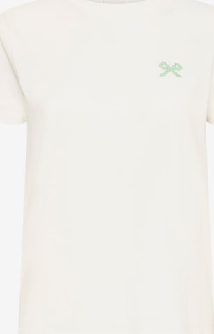 ICHI Тениска 'IHCAMINNA' в бяло: отпред