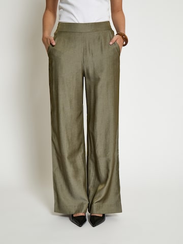 Wide leg Pantaloni 'Bea' di Peppercorn in verde: frontale