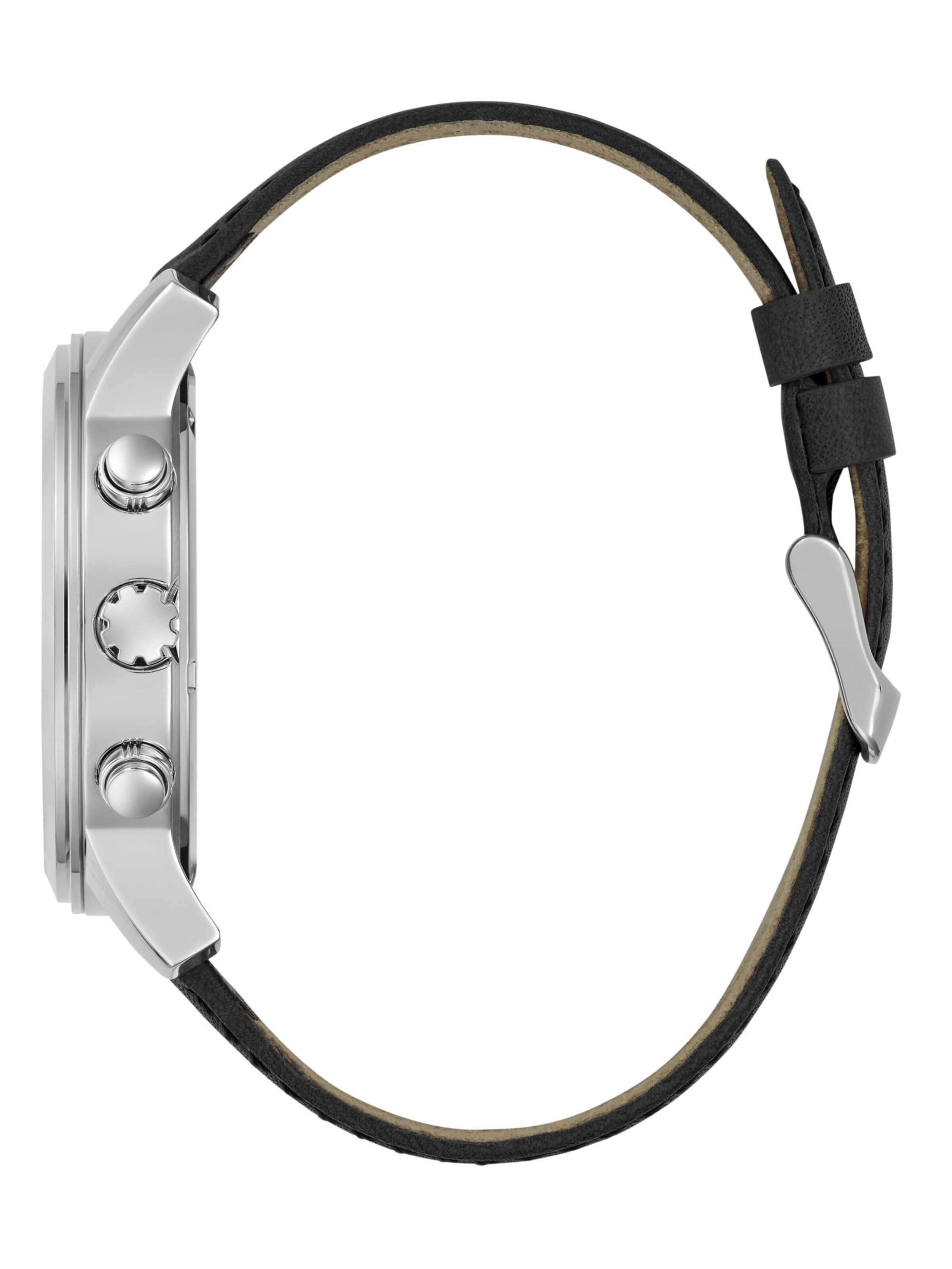 GUESS Analogt ur 'PARKER' i sølv